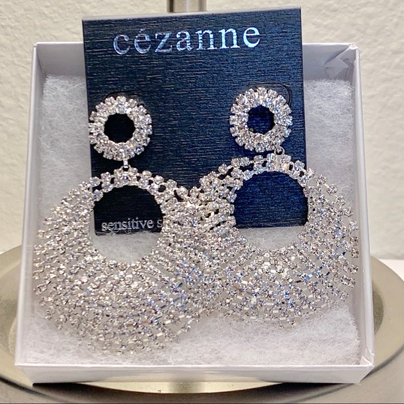 New Cézanne Diamond Statement Earrings - Picture 1 of 3